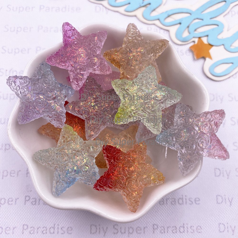Paradise Jewelry & Watches Llc - Figurine en résine transparente couleur bonbon,