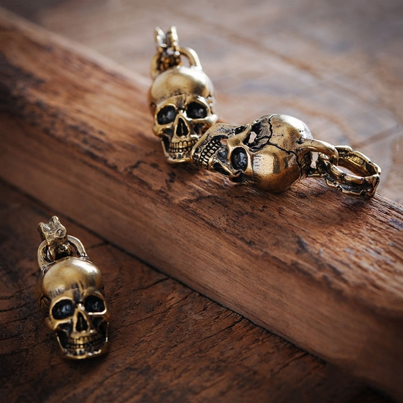 Porte-clés vintage punk tête d - Gothic Skull Ring avis et prix