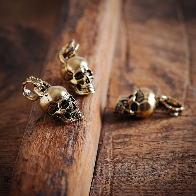 Porte-clés vintage punk tête d - Gothic Skull Ring avis et prix