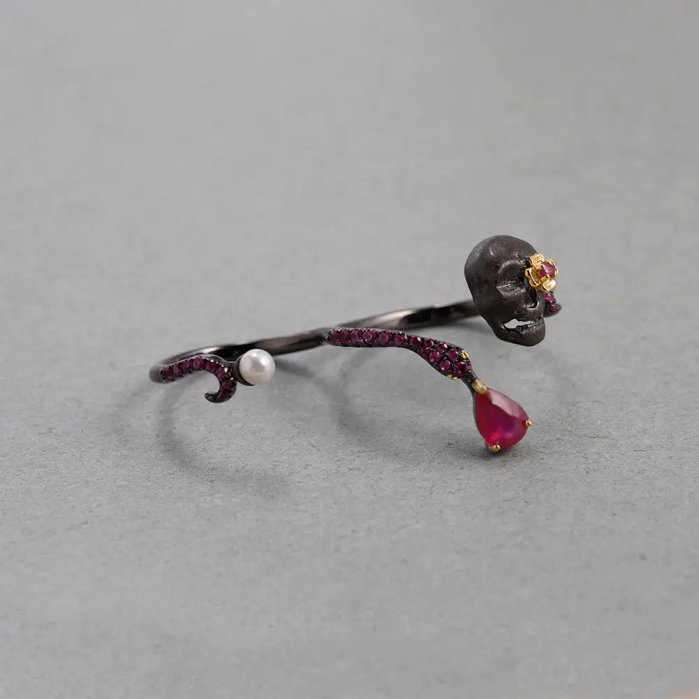 GEM'S BALLET-Bague tête de mor - Gothic Skull Ring avis et prix