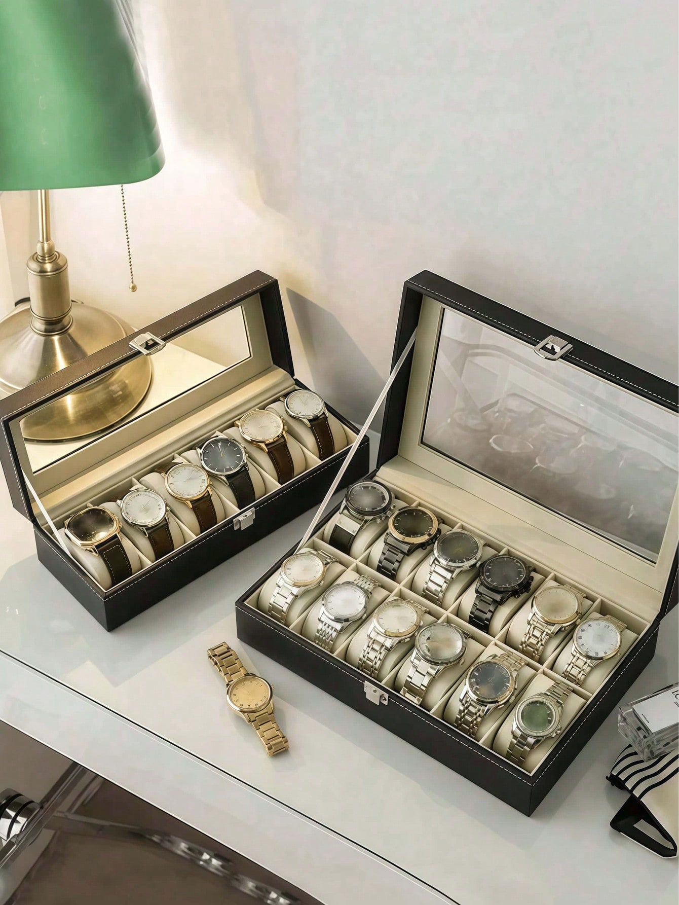 Boîte à montres en cuir avec s - Jewelry With Watches avis et prix