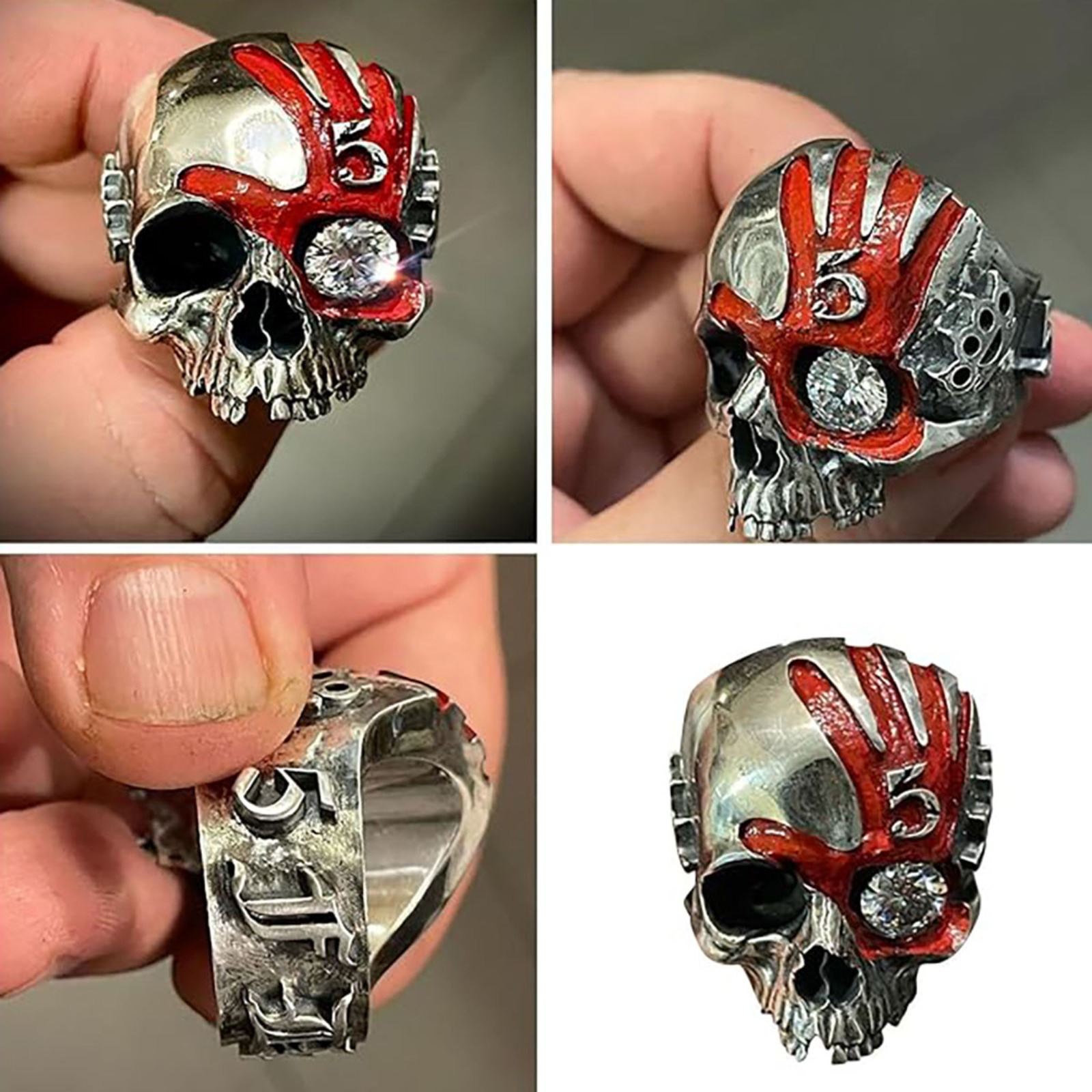 Bague Crâne à Cinq Doigts, Bag - Gothic Skull Ring avis et prix